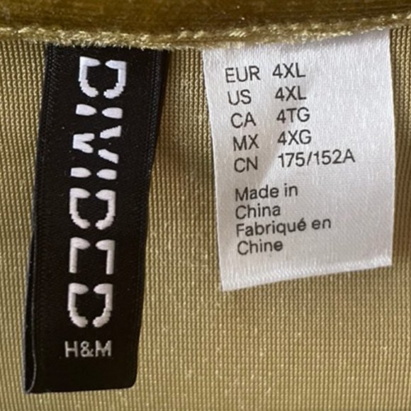 Golden Green Velvet Rouched Button Up - Picture 2 of 2